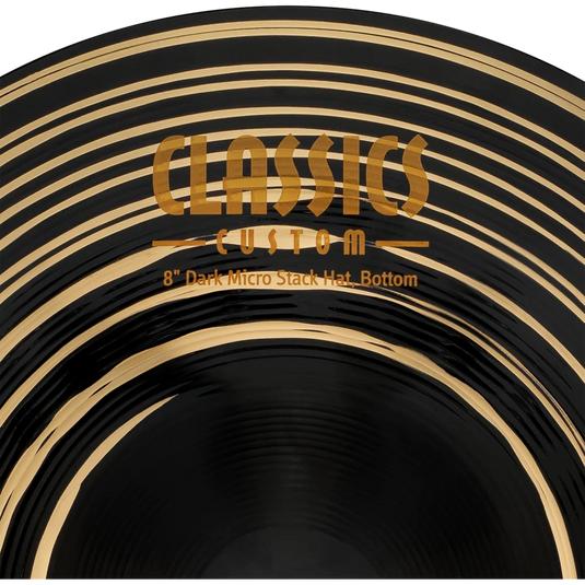 Cymbals Classics Custom Dark Micro Stack Hats - 8"