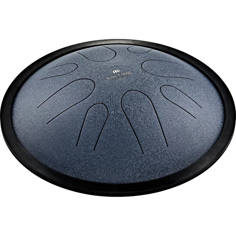 Chargez l'image dans la visionneuse de la galerie, Sonic Energy Compact Steel Tongue Drum 10" – Do mineur / 8 notes / 432 Hz – Bleu marine
