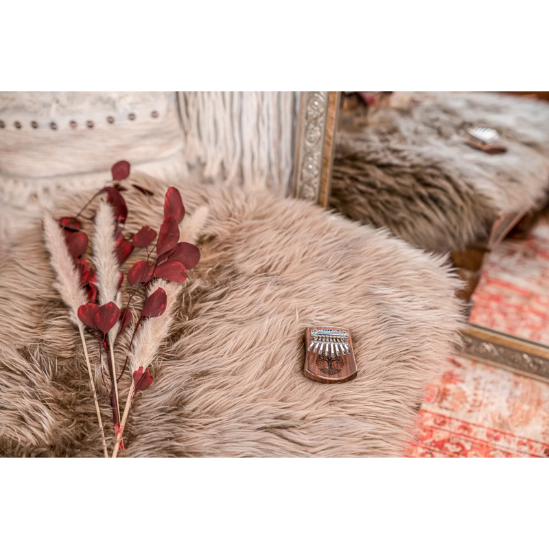 Load image into gallery viewer, Kalimba mini "Tree of Life" de 8 notes en do majeur (C)
