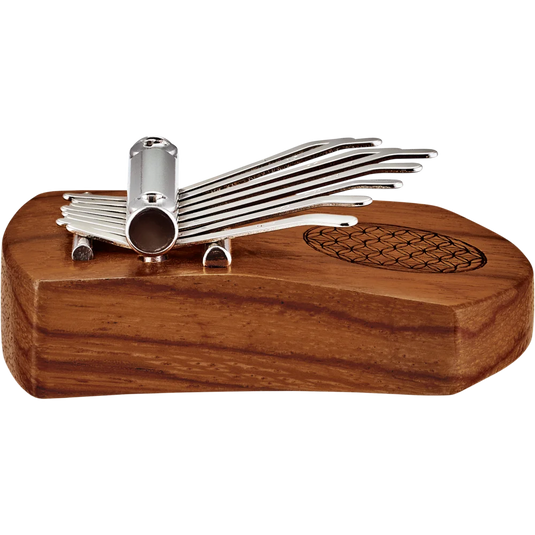 Kalimba mini « Fleur de Vie » 8 notes en do majeur (C)