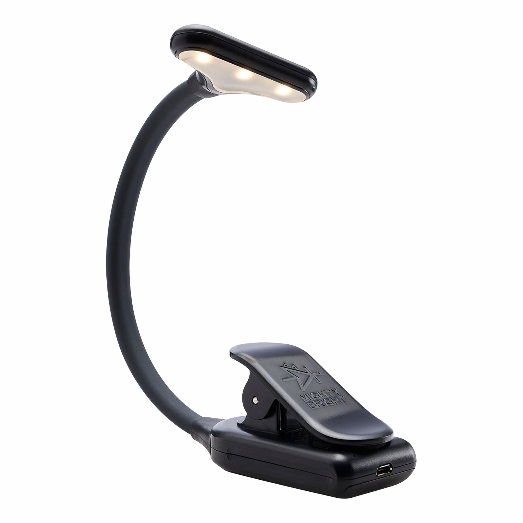 Lampe LED Mighty Bright Pour Pupitre - 40 Lumens - 3 Niveaux - USB/Piles