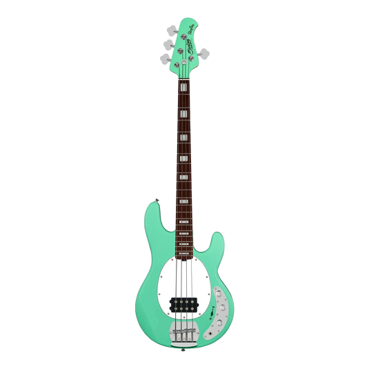 Basse 4 cordes Ray4X de la sous-série StingRay Plus (fini vert écume de mer- Seafoam Green