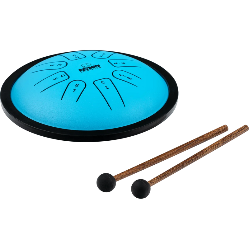 Load image into gallery viewer, Tambour à languettes en acier NINO Percussion (gamme de Do majeur) – Bleu

