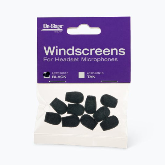 Pare-vent pour microphones de casque (noir)