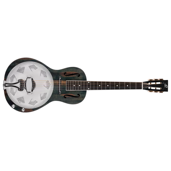 RESONATOR GUITAR ACAJOU DÉTRESSÉ SATIN DENIM (pas d’étui)