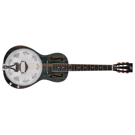 RESONATOR GUITAR ACAJOU DÉTRESSÉ SATIN DENIM (pas d’étui)