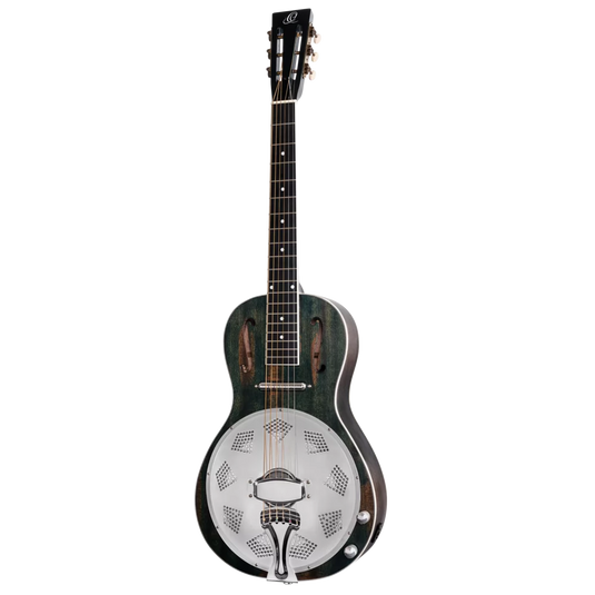 RESONATOR GUITAR ACAJOU DÉTRESSÉ SATIN DENIM (pas d’étui)