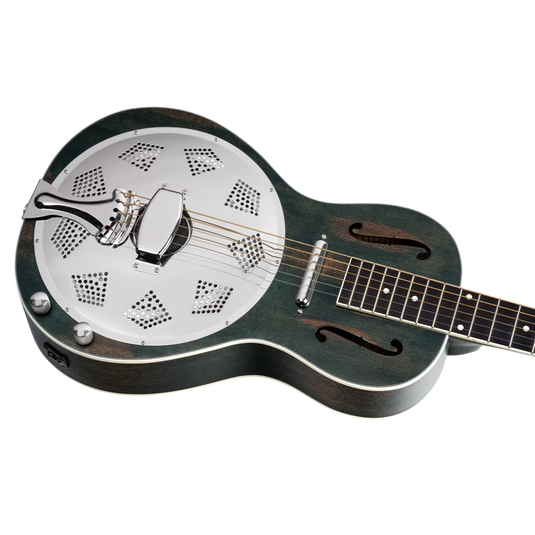 RESONATOR GUITAR ACAJOU DÉTRESSÉ SATIN DENIM (pas d’étui)