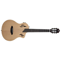 FULL-SIZE NATURAL SOLID OKOUME GUITAR