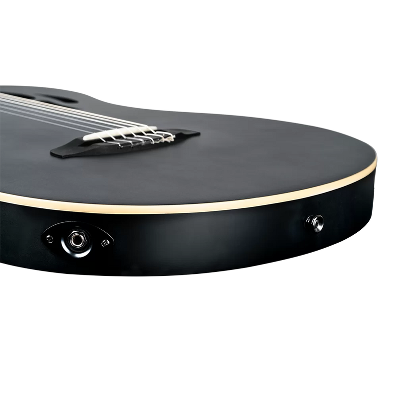 Load image into gallery viewer, GUITARE  CLASSIQUE GRANDE TAILLE EN OKOUME MASSIF NOIR
