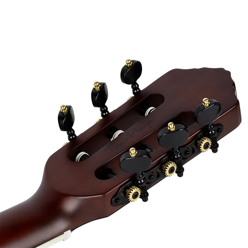 Load image into gallery viewer, GUITARE  CLASSIQUE GRANDE TAILLE EN OKOUME MASSIF NOIR
