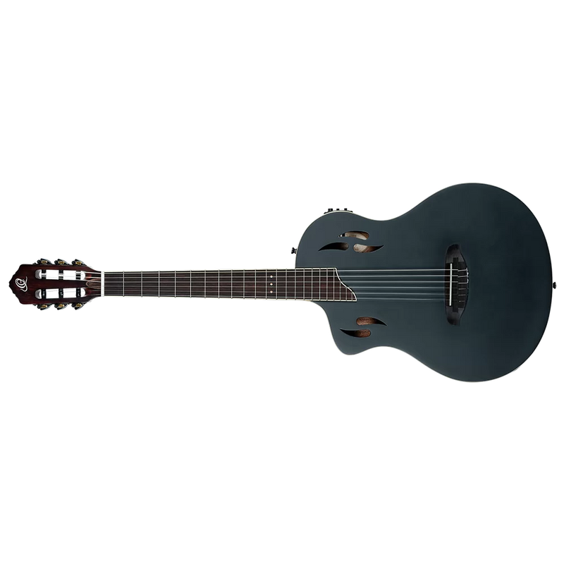 Load image into gallery viewer, GUITARE  CLASSIQUE GRANDE TAILLE EN OKOUME MASSIF NOIR
