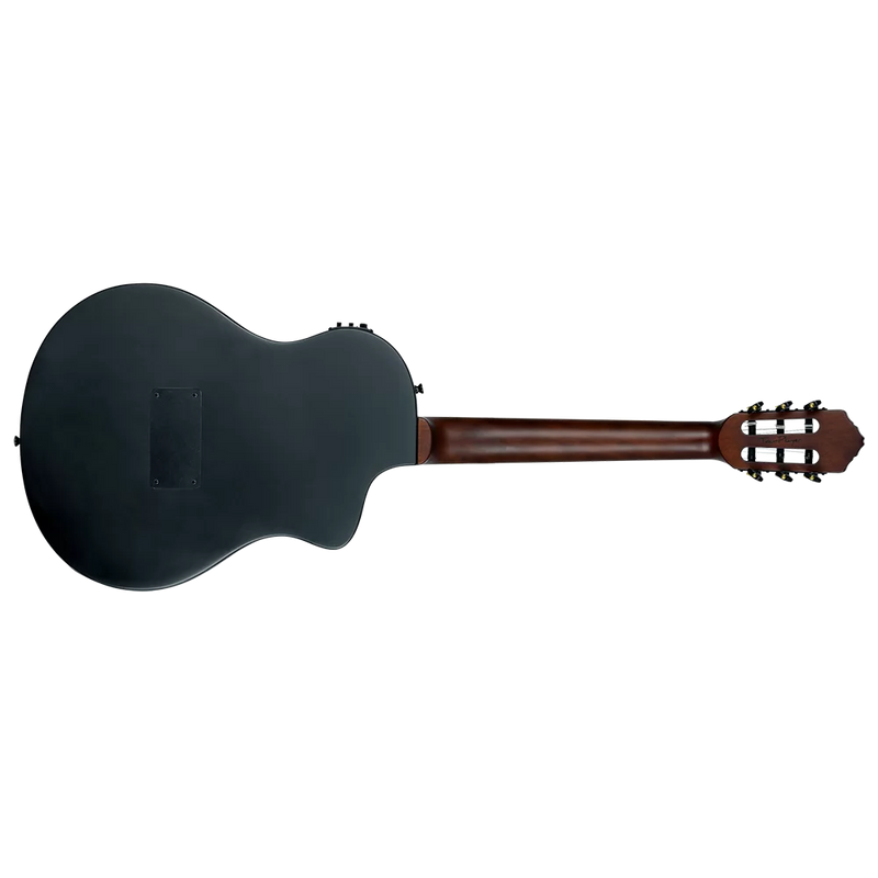 Load image into gallery viewer, GUITARE  CLASSIQUE GRANDE TAILLE EN OKOUME MASSIF NOIR
