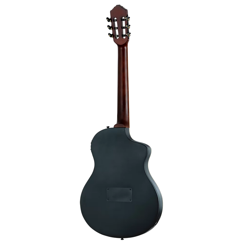 Load image into gallery viewer, GUITARE  CLASSIQUE GRANDE TAILLE EN OKOUME MASSIF NOIR
