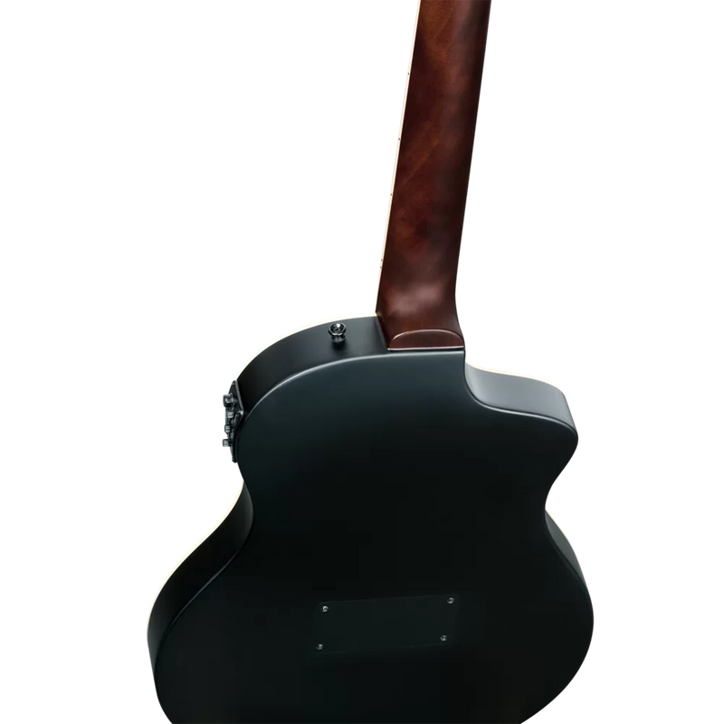 Load image into gallery viewer, GUITARE  CLASSIQUE GRANDE TAILLE EN OKOUME MASSIF NOIR
