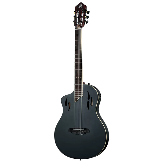 GUITARE  CLASSIQUE GRANDE TAILLE EN OKOUME MASSIF NOIR