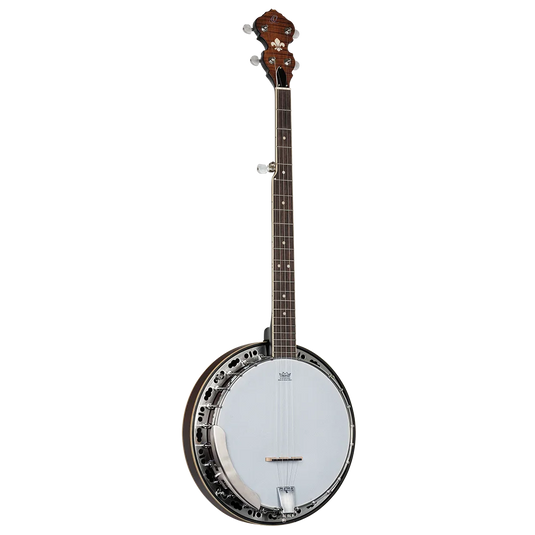 Banjo 5 cordes en Érable flammé/Acajou, Finition Satinée Whiskey Burst, Série Americana (pas d’étui)