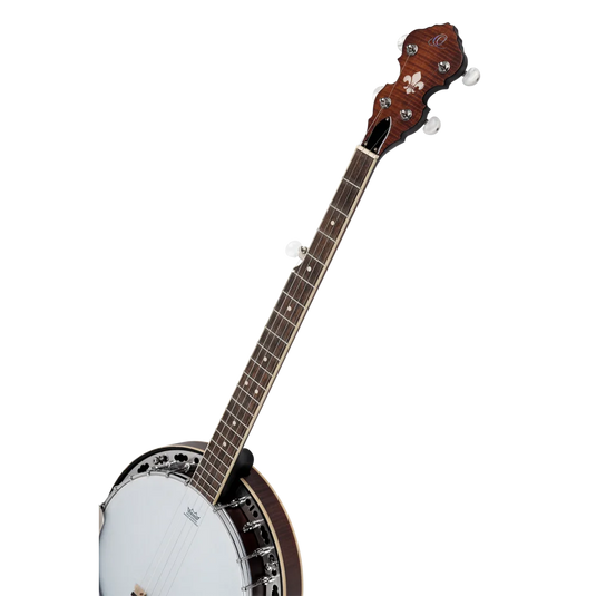 Banjo 5 cordes en Érable flammé/Acajou, Finition Satinée Whiskey Burst, Série Americana (pas d’étui)