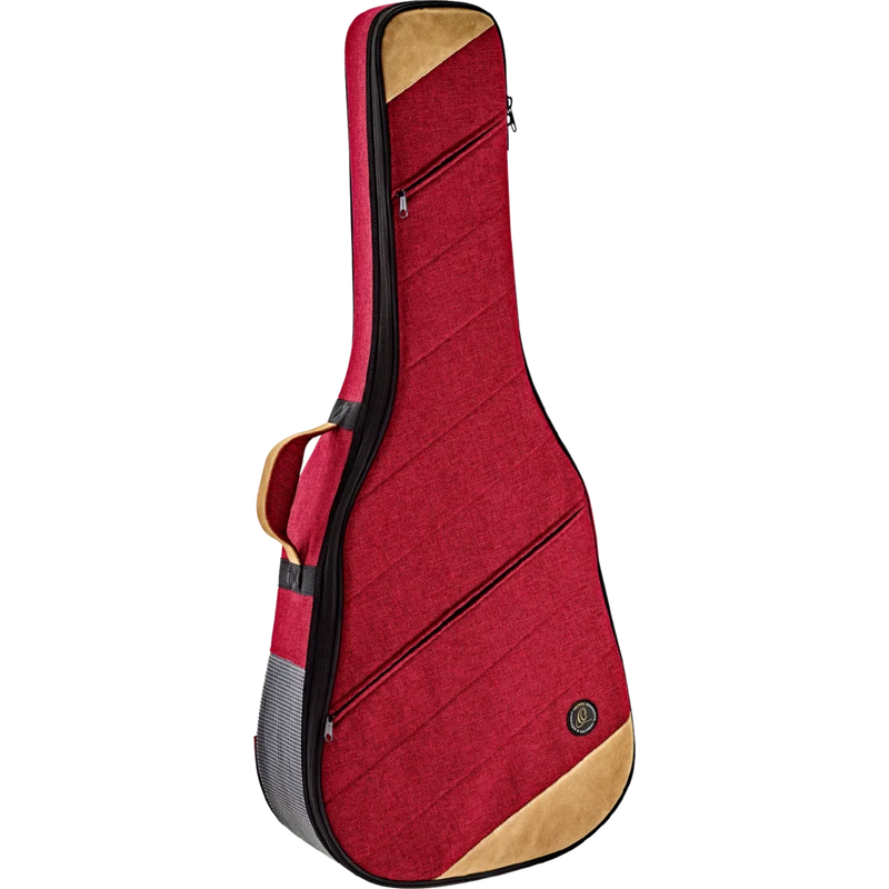 Load image into gallery viewer, Étui souple pour guitare Dreadnought - Vin de Bordeaux
