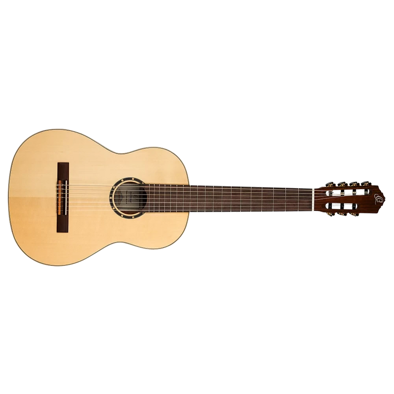 Load image into gallery viewer, Guitare classique 7 cordes pleine grandeur en épicéa massif/sapelli naturel
