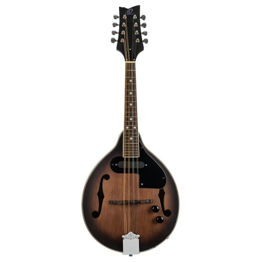 Mandoline Ortega de la série Americana – Table en épicéa, dos et éclisses en érable, finition satinée Whiskey Burst