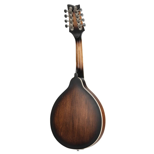 Mandoline Ortega de la série Americana – Table en épicéa, dos et éclisses en érable, finition satinée Whiskey Burst