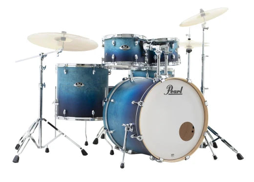 Batterie Acoustique Export 5 morceaux  22x18-10x7-12x8 16x16 sn14x5.5 - Aube Azur avec hardware HWP-830