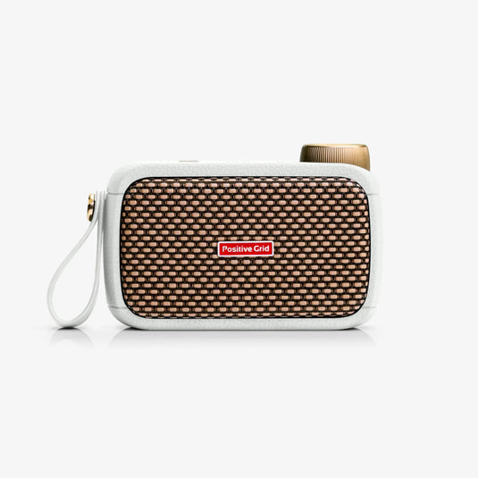 Ampli guitare intelligent ultra portable et enceinte Bluetooth, couleur Perle