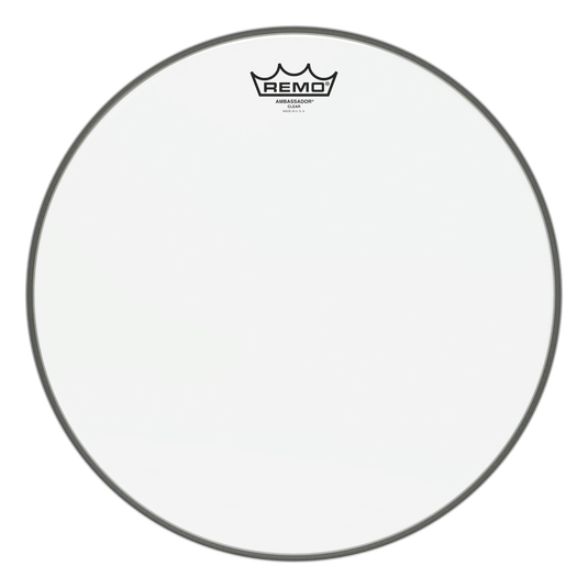 Peau de batterie Ambassador clear 15’’