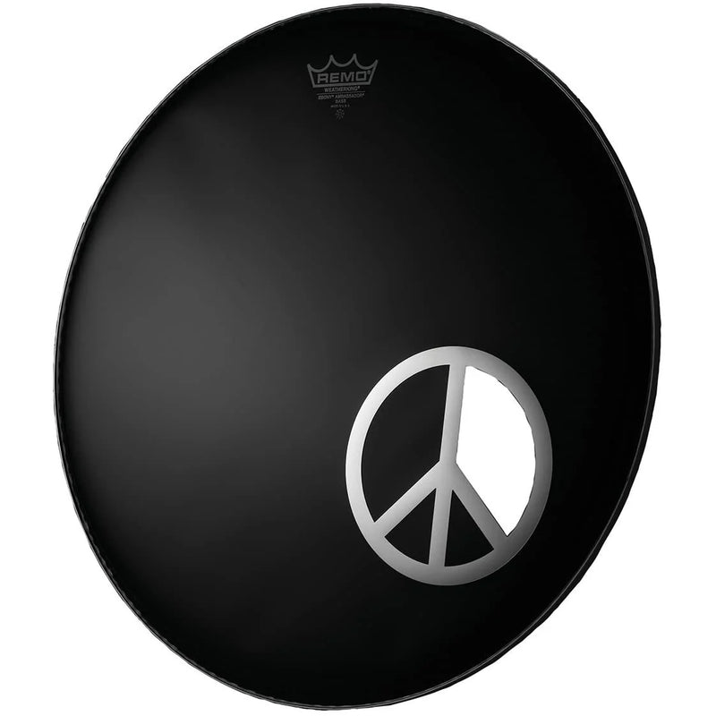 Load image into gallery viewer, Anneau de grosse caisse &quot;Dynamo Peace Sign 6&quot;-Chrome
