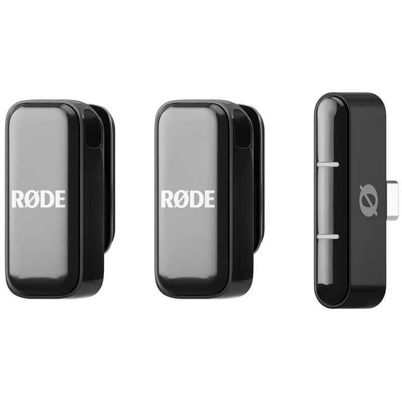 Load image into gallery viewer, Ensemble de 2 microphones sans fils pour téléphones intelligents USB-C (noir)
