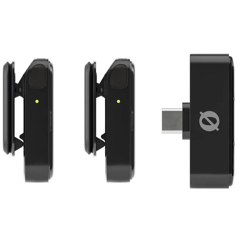 Load image into gallery viewer, Ensemble de 2 microphones sans fils pour téléphones intelligents USB-C (noir)
