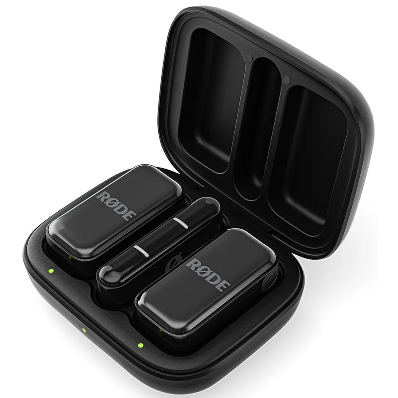 Load image into gallery viewer, Ensemble de 2 microphones sans fils pour téléphones intelligents USB-C (noir)
