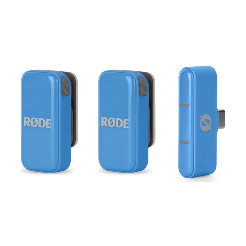 Load image into gallery viewer, Ensemble de 2 microphones sans fils ultracompact  pour téléphones intelligents USB-C (Bleu)
