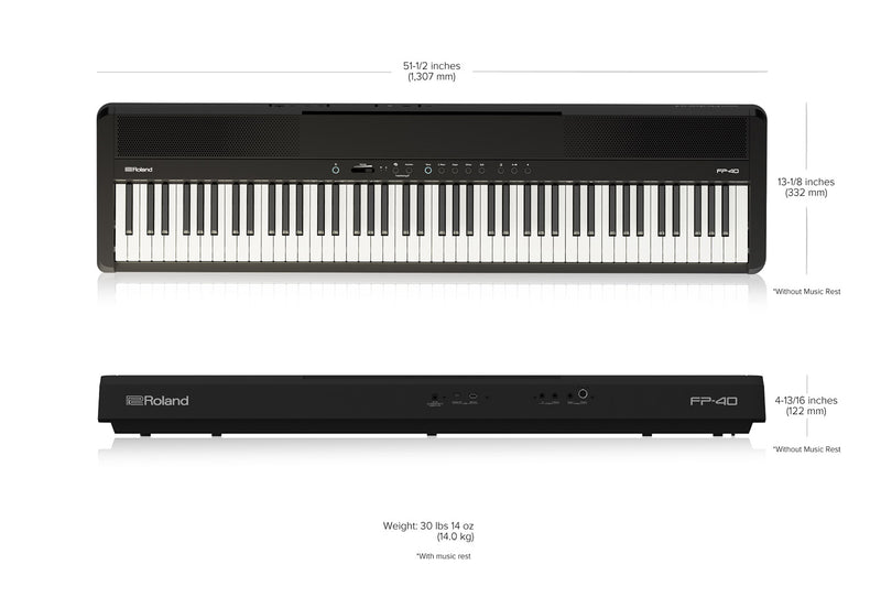 Load image into gallery viewer, Piano numérique 88 touches FP-40 avec Piano Sphere
