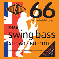 Cordes en acier inoxydable pour basse 4 cordes "Swing Bass 66'