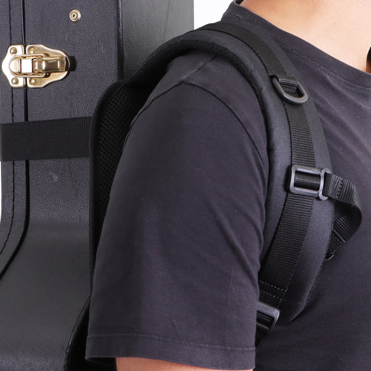 Harnais-sac à dos pour étui de guitare rigide