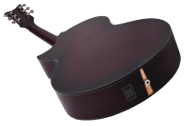 Guitare Électrique Acoustique Orleans Stage, Satin Éclat Rouge Vampire