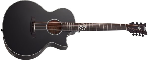 Chargez l'image dans la visionneuse de la galerie, Guitare Acoustique / Électrique 7 Cordes Regulo Caro-7, Noir Satiné
