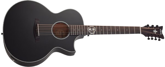 Guitare Acoustique / Électrique 7 Cordes Regulo Caro-7, Noir Satiné