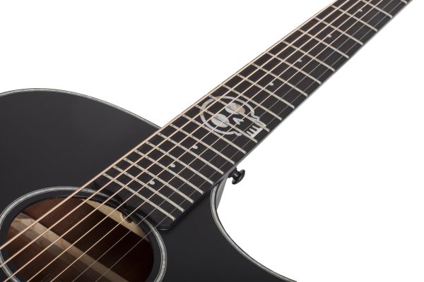 Chargez l'image dans la visionneuse de la galerie, Guitare Acoustique / Électrique 7 Cordes Regulo Caro-7, Noir Satiné
