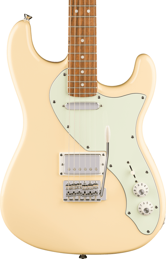 Stratocaster® Deluxe Paranormal, touche en laurier, plaque de protection menthe, blanc vintage