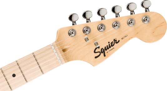 Mini Stratocaster®, touche en érable, plaque de protection blanche, bleu Californie