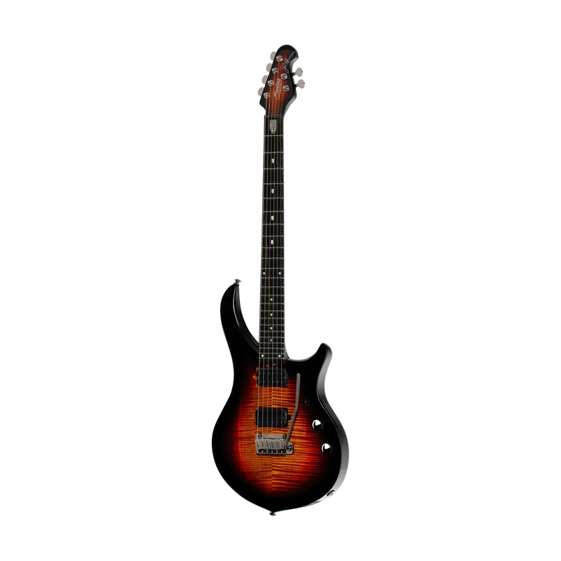 Chargez l'image dans la visionneuse de la galerie, Guitare électrique Modèle Majesty DiMarzio Finition- Table en érable flammé, Couleur Oeil de tigre- avec étui souple
