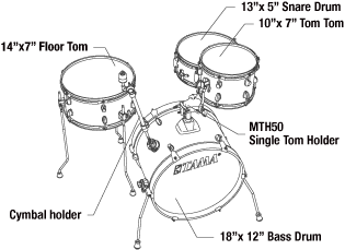 Chargez l'image dans la visionneuse de la galerie, Club-JAM Tama , kit rétro 4 morceaux-Cream Marble Wrap
