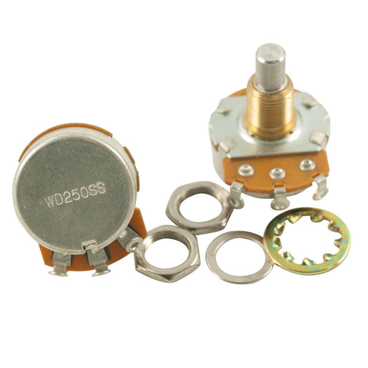 Potentiomètre Alpha 250 kΩ à axe plein