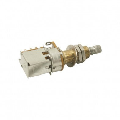 Load image into gallery viewer, Potentiomètre Alpha avec interrupteur DPDT à deux positions (poussoir-poussoir) 250 kΩ
