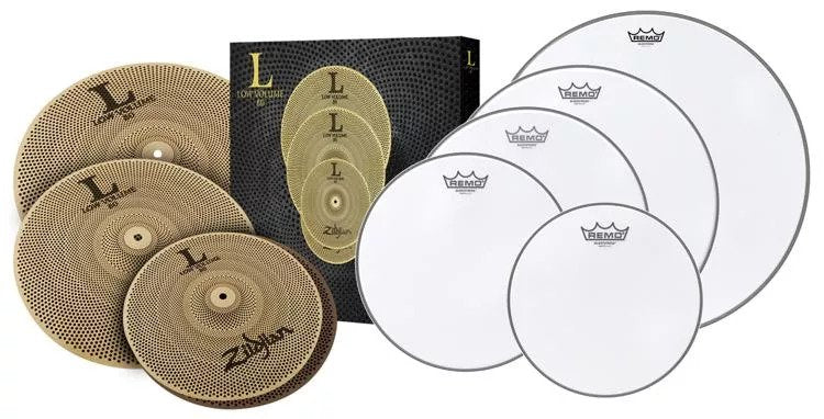 Chargez l&#39;image dans la visionneuse de la galerie, Coffret de 3 cymbales Silent Pack(Hi Hats, Crash, Ride) avec peaux Silentstroke
