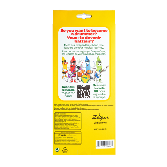 PACK, 6 BAGUETTES + PAD, CRAYOLA