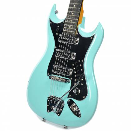 Guitare Électrique 6 Cordes H-3 Series - Bleu Ciel Vieilli